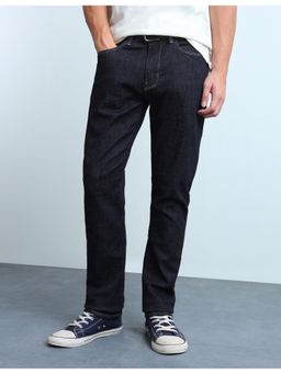 Flying Machine - Men Navy Blue Freddie Slim Fit Blue Rinsed Jeans