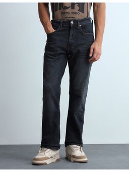 Flying Machine - Men Bruce Bootcut Fit Blue Whiskered Jeans