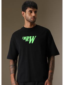 Banana Club - Men Back Print Bonanza Oversized Black T-Shirt