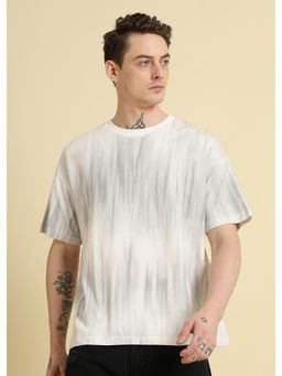 Banana Club - Men White Gradient Oversized T-Shirt