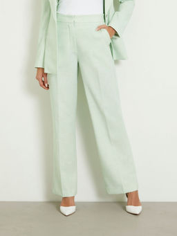 Guess - Creme De Menth Solid High Rise Eliane Trouser