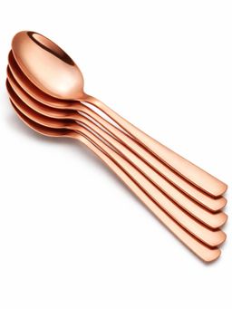 YELONA - Rosegold Classic Dinner Premium Rust Proof Spoons (Pack Of 5)