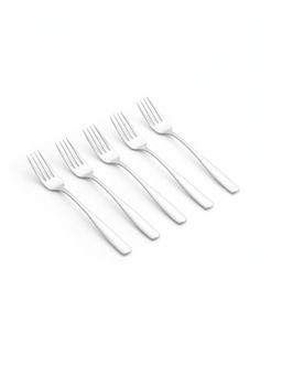 YELONA - Sterling Silver Premium Rust Proof Classic Fruit Forks (Pack of 5)
