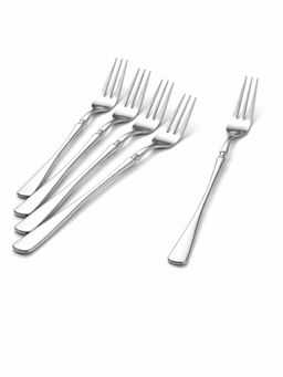 YELONA - Sterling Silver Premium Long Handle Korean Fruit Forks (Pack of 5)