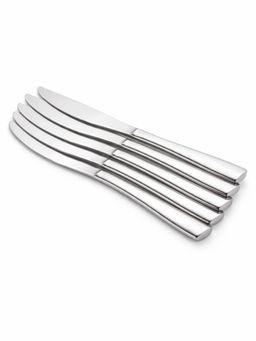 YELONA - Sterling Silver Premium Rust Proof Classic Butter Knives (Pack of 5)