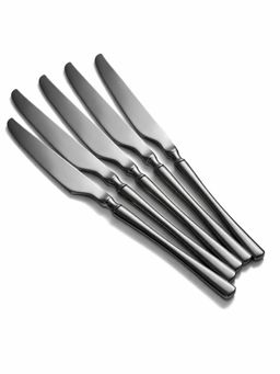 YELONA - Charcoal Black Premium Long Handle Korean Butter Knives (Pack of 5)