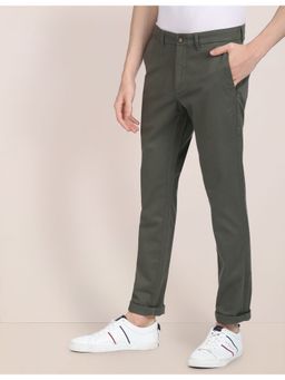 U.S. POLO ASSN. - Solid Twill Casual Trouser Greens