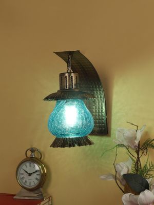Buy MFD HOME FURNISHING BlueGlass Metal Wall Mounted Online