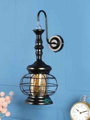 Buy MFD HOME FURNISHING Inspired Black Iron Wall Sconces Online