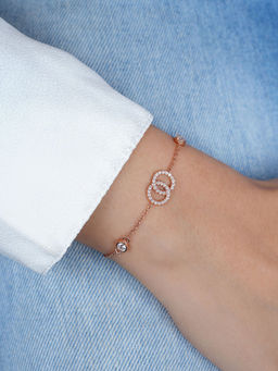 Zavya - Unity Rose Gold Plated 925 Sterling Silver Bracelet