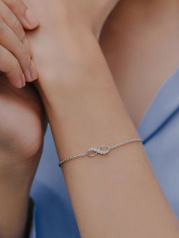 Shaya by CaratLane - On The Loop Infinity Bracelet in 925 Silver