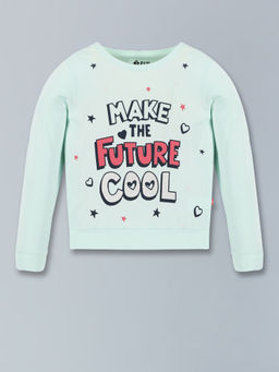 3PIN - Aqua Cotton Printed Full Sleeve T-Shirt