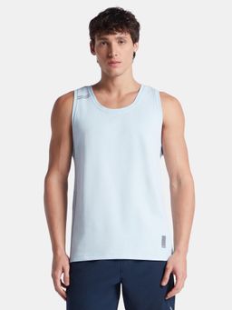 Jockey - MV06 Men Super Combed Cotton Solid Tank - Blue