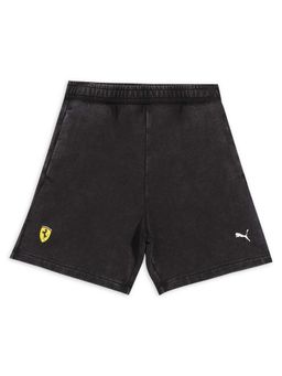 Puma - Ferrari Black Washed Regular Fit Shorts