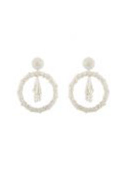 Raya Jewels - Ivory Hoop Earrings