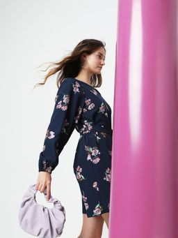 VERO MODA - Women Navy Blue Casual Wear Dress