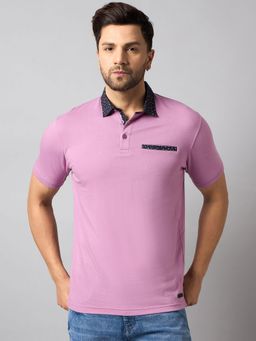 Club York - Purple Solid Polo T-Shirt