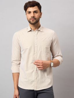 Club York - Beige Striper Shirt