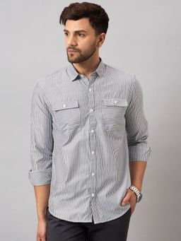 Club York - Off White Striper Shirt