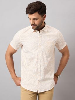 Club York - Off White Printed Shirt