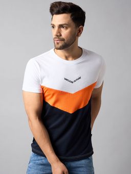 Club York - White Colorblocked T-Shirt