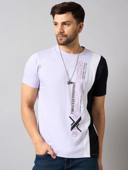 Club York - Purple Colorblocked T-Shirt