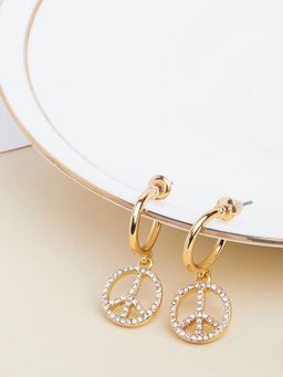 Lilly & Sparkle - Gold-Toned Contemporary Drop Earrings