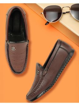 FREEPLAY - Boys Brown Smart Loafers