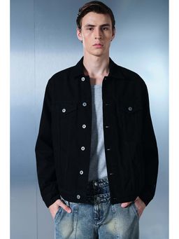 Bonkers Corner - Buckenham Black Denim Jacket for Men