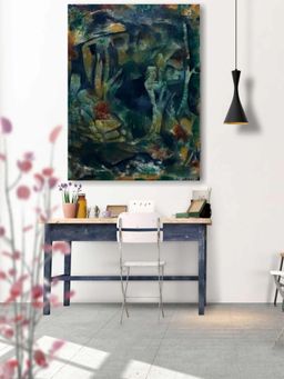 The Art House - Green Abstract Wall Art Print