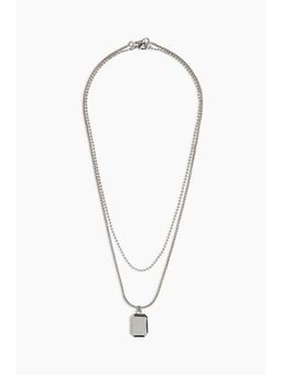 H&M - Men Silver 2-Pack Necklaces