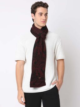 Spykar - Men Maroon Acrylic Muffler