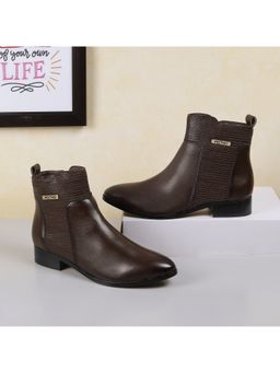 Metro - Women Brown Chelsea Boots