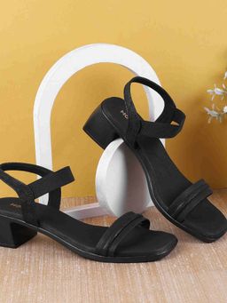 Mochi - Women Black Sandal Heels