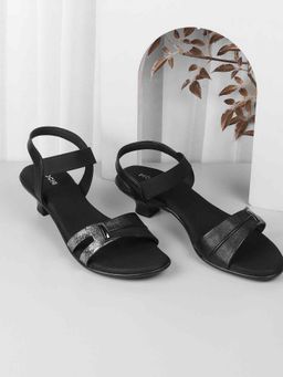 Mochi - Women Black Sandal Heels