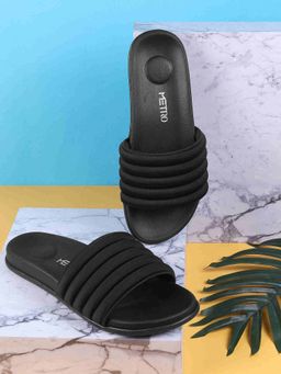 Metro - Women Black Sliders