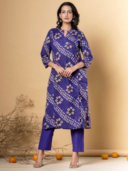 Readiprint - Cotton Fabric Purple Color Kurta and Pant (Set of 2)