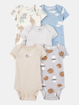 Carter's - Baby Boy Multi-Color Kangaroo Cloud Onesies (Pack of 5)
