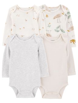 Carter's - Kids Multi-Color Long-Sleeve Onesies (Pack of 4)