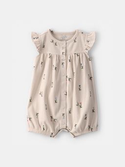 Carter's - Baby Girl Beige Floral Romper