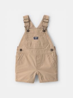 Oshkosh B'gosh - Baby Girl Brown Canvas Dungaree