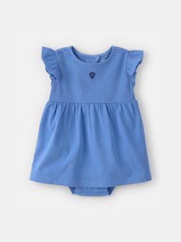 Carter's - Baby Girl Blue Seashell Dress with Attached Bloomer