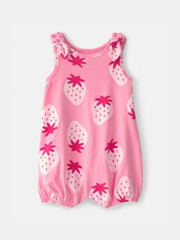 Carter's - Baby Girl Pink Strawberry Sleeveless Romper