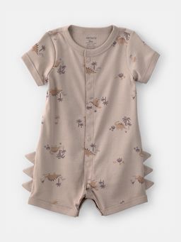 Carter's - Baby Boy Brown Dinosaur Romper