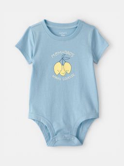 Carter's - Baby Girl Blue Main Squeeze Lemon Printed Onesie