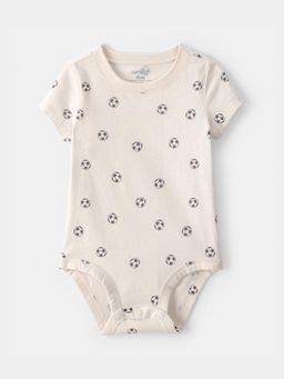 Carter's - Baby Boy Beige Soccer Printed Onesie