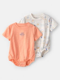 Carter's - Baby Boy Multi-Color Beach Bubble Onesies (Pack of 2)
