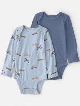 Carter's - Baby Boy Blue Plane Onesies (Pack of 2)