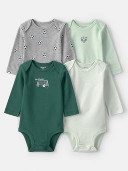 Carter's - Baby Boy Multi-Color Long-Sleeve Onesies (Pack of 4)
