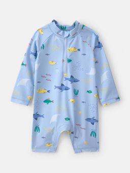 Carter's - Baby Boy Blue Fish Rashguard Swimsuit